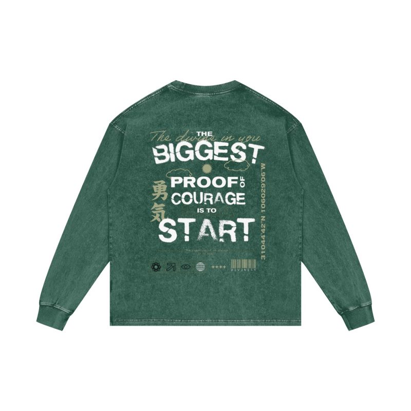 proof of courage oversize long sleeve